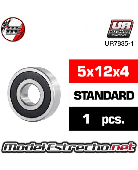 RODAMIENTO  5x12x4 HS TAPAS GOMA (1U.) ur7835