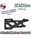 REFUERZO BRAZO INFERIOR TRASERO DE CARBONO 2mm HYPER HOBAO VS HOP-0108