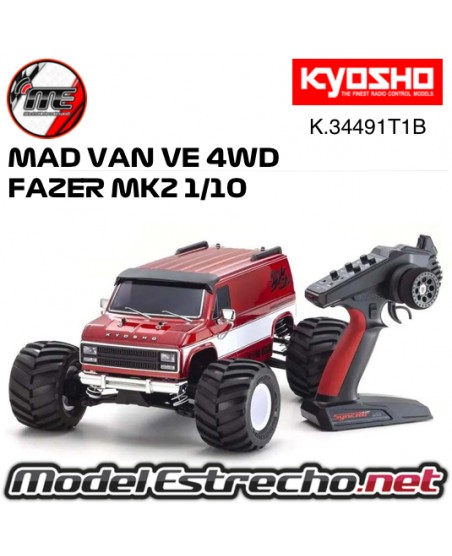 KYOSHO MAD VAN VE 4WD FAZER MK2 1/10 READYSET K.34491T1B