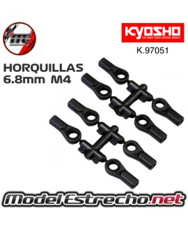 HORQUILLAS DE ROTULAS 6,8mm M4 KYOSHO (8) HG K.97051