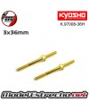 TIRANTES REGULABLES KYOSHO 3x38mm DUROS ( 2U. ) K.97008-36H