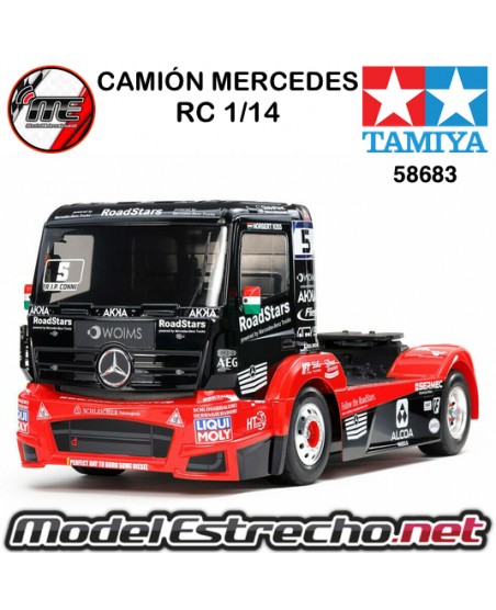 TAMIYA MERCEDES RC M-B RACE TRUCKACTROS TT-01 TYPE-E KIT 1/14 CAMIÓN

Ref: 58683