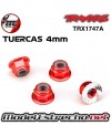 TUERCAS ROJAS 4mm TRAXXAS 1747A