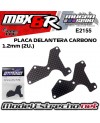 PLACA CARBONO TRAPECIO DELANTERO MUGEN MBX8 ( 2U. 1mm )