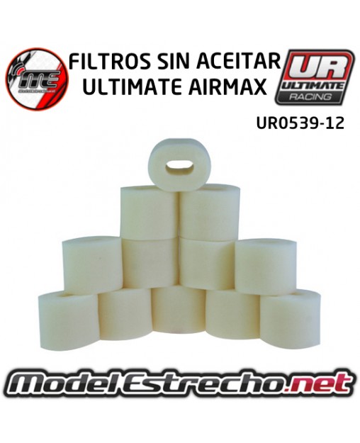 ESPUMAS FILTRO SIN ACEITAR ULTIMATE AIRMAX (12U.) UR0539-12