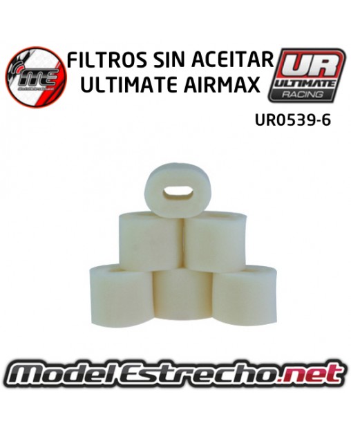 ESPUMAS FILTRO SIN ACEITAR ULTIMATE AIRMAX (6U.) UR0539-6