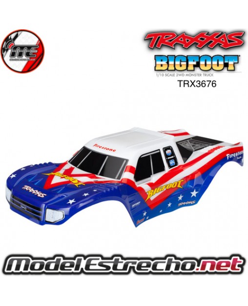 TRAXXAS CARROCERIA BIGFOOT RED WHITE & BLUE TRX3676
