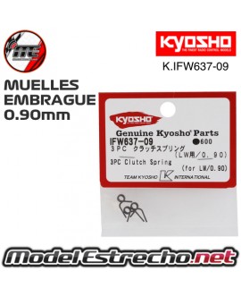 MUELLES DE EMBRAGUE 0.90mm LW KYOSHO K.IFW637-09