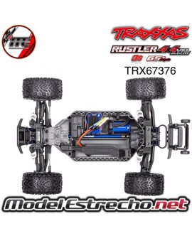 TRAXXAS RUSTLER 4x4 VXL HD TQi TSM AZUL TRX67376-4BLUE