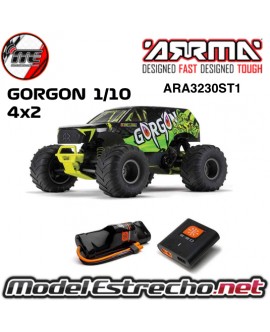 ARRMA GORGON 2WD MT 1/10 RTR AMARILLO  ARA3230ST1