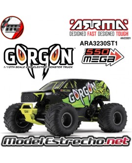 ARRMA GORGON 2WD MT 1/10 RTR AMARILLO  ARA3230ST1
