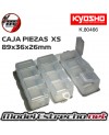 CAJA PARA PIEZAS KYOSHO XS (89x36x26mm) 80466