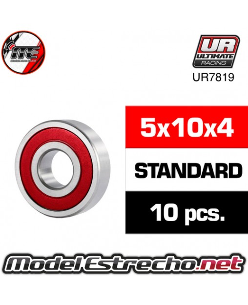 RODAMIENTOS ULTIMATE 5x10x4 TAPA DE GOMA (10 U.) UR7819