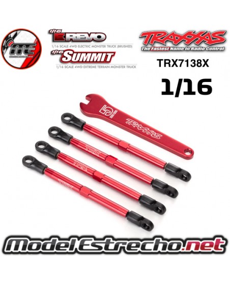 TRAXXAS TRAPECIOS DELANTERO INFERIOR Y SUPERIOR E-REVO 1/16