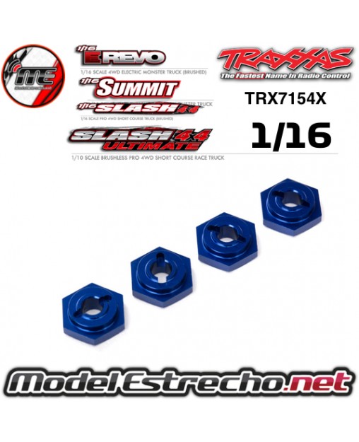 HEXAGONOS ALUMINIO ( 4U.) PIN 1.5x8mm TRAXXAS 1/16 E-REVO TRX7154X