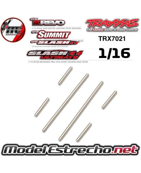 EJES DE LOS TRAPECIOS DEL / TRAS TRAXXAS E-REVO 1/16 TRX7021