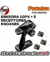 EMISORA FUTABA 10PX + 3 RECEPTORES R404SBS FU01000047S
