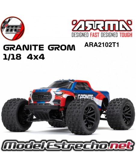 ARRMA 1/18 GRANITE GROM 4WD MT RTR AZUL ARA2102T1