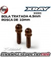 BOLA ROTULA TRATADA 4.9mm CON ROSCA DE 10mm (2U.) XRAY 302655