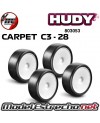 RUEDAS HUDY 1/10 TC CARPET C3-28 (4U.)