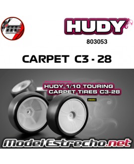 RUEDAS HUDY 1/10 TC CARPET C3-28 (4U.)