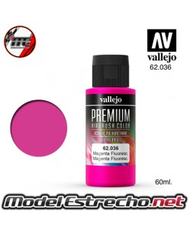 VALLEJO PREMIUM ROSA FLUO 60ML 036 62036