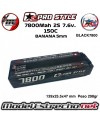 BATERIA RC PROSTYLE GRAPHENE 7800mha 7,6v 150C 2S2P HardCase Lipo 5mm BLACK7800