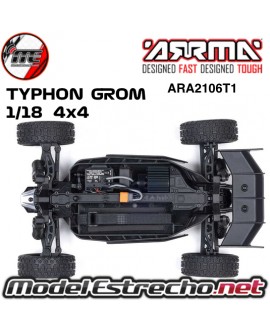 ARRMA 1/18 TYPHON GROM BRUSHED 4WD BUGGY RTR AZUL ARA2106T1