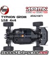 ARRMA 1/18 TYPHON GROM BRUSHED 4WD BUGGY RTR AZUL ARA2106T1