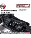 ARRMA 1/18 TYPHON GROM BRUSHED 4WD BUGGY RTR AZUL ARA2106T1