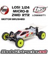 LOSI 1/24 MICRO-B 2WD BUGGY RTR BLANCO
