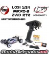 LOSI 1/24 MICRO-B 2WD BUGGY RTR BLANCO