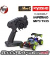 KYOSHO MINI-Z MB010 READYSET 4WD INFERNO MP9 TKI3 AZUL/AMARILLO K.32093BLY