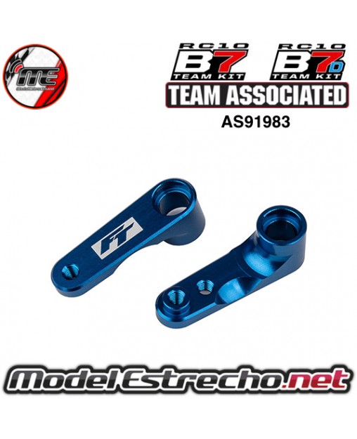 FT STEERING BELLCRANKS BLUE ALUMINIO