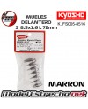 MUELLES DELANTERO KYOSHO MARRON BIG BORE S 8.5x1.6L 72mm IFS005-8516
