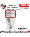 MUELLES DELANTERO KYOSHO NEGRO BIG BORE S 8.0x1.6L 72mm IFS005-816