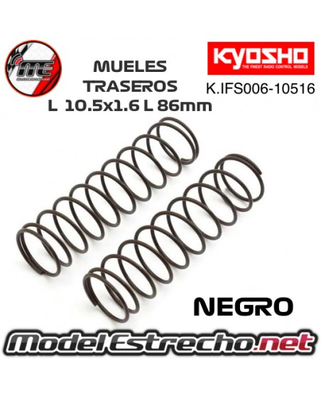 KYOSHO MUELLES TRASERO GRIS BIG BORE MP9