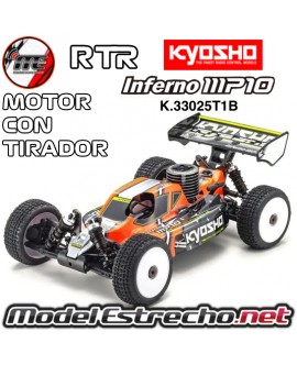 KYOSHO INFERNO MP10 1/8 RC NITRO RTR T1 RED KE21SP CON TIRADOR K.33025T1B