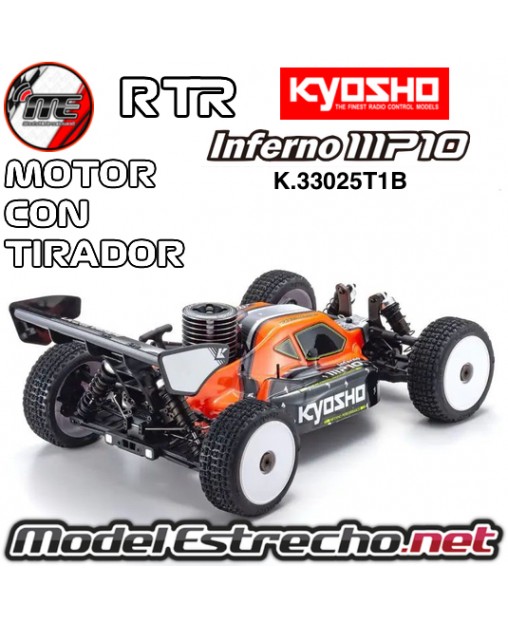 KYOSHO INFERNO MP10 1/8 RC NITRO RTR T1 RED KE21SP CON TIRADOR