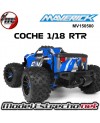 MAVERICK ATOM 1/18 4WD ELECTRI TRUCK AZUL