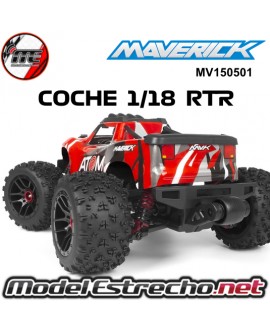 MAVERICK ATOM 1/18 4WD ELECTRI TRUCK ROJO MV150501