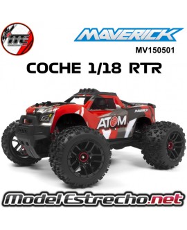 MAVERICK ATOM 1/18 4WD ELECTRI TRUCK ROJO MV150501