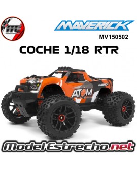 MAVERICK ATOM 1/18 4WD ELECTRI TRUCK NARANJA MV150502