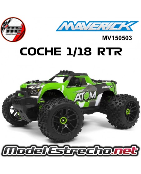 MAVERICK ATOM 1/18 4WD ELECTRI TRUCK VERDE MV150503