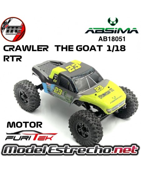CRAWLER THE GOAT 1/18 BRUSHLESS PERFORMANCE LEMON GREEN RTR  AB18051