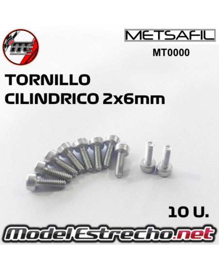 TORNILLOS CILINDRICO M2x6mm MT0000