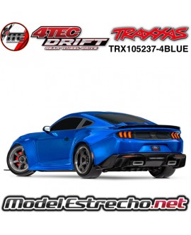 COCHES TRAXXAS 4-TEC 2024 FORD MUSTANG DRIFT AZUL  TRX105237-4BLUE