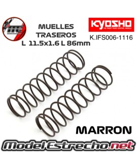 KYOSHO MUELLES TRASERO GRIS BIG BORE MP9
