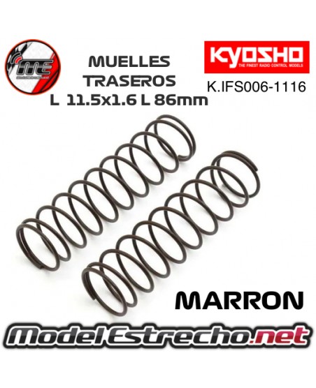 KYOSHO MUELLES TRASERO GRIS BIG BORE MP9