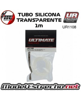 MACARRON TUBO DE SILICONA TRANSLUCIDO de 1m UR1108